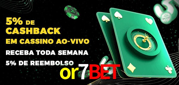 Promoções do cassino ao Vivo or7bet